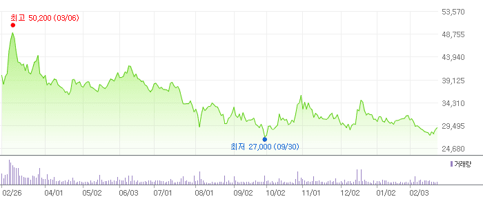 메지온 차트